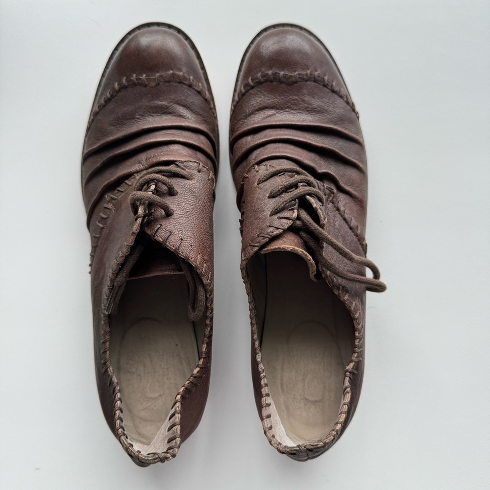IXOS Made in Italy Brown Leather Lace-Up Shoes